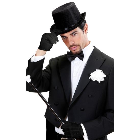 Par de luvas pretas 25cm