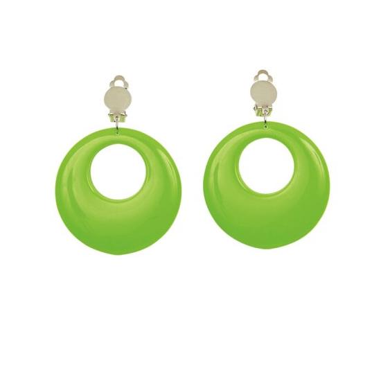 Par de Brincos Verde Neon