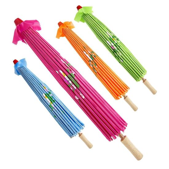 Guarda-sol de seda oriental 76 cm