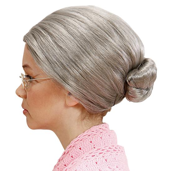 Peruca de vovó infantil