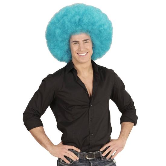 Peruca Afro Azul Oversized.