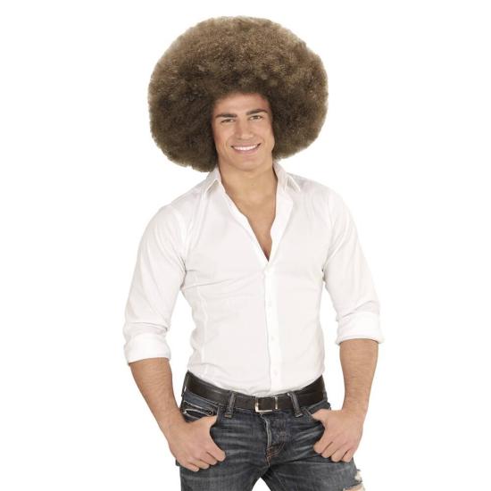 Peruca Afro Grande Marrom