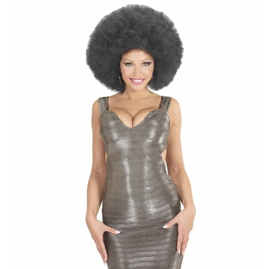 Peruca Afro Preta Grande