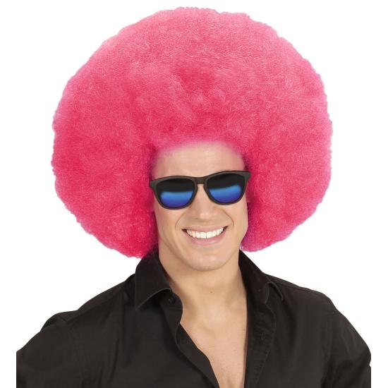 Peruca Afro Grande Rosa