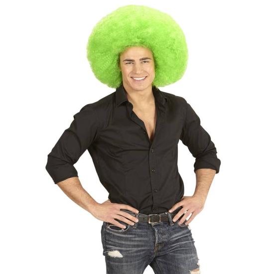 Peruca Afro Oversized Verde.