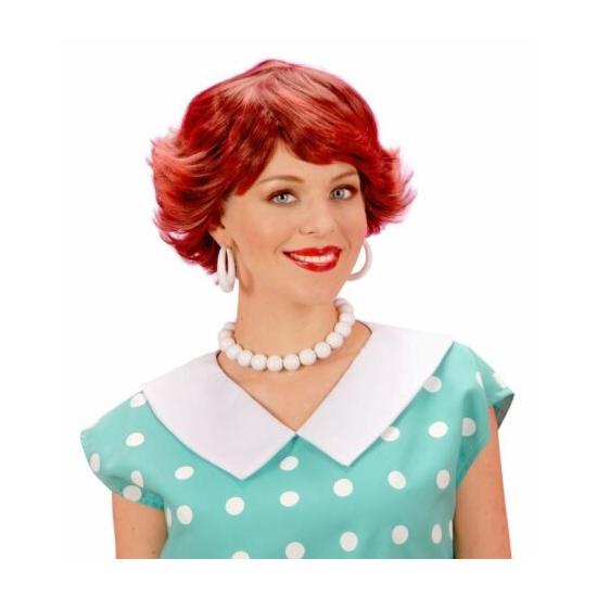 Peruca Anos 50 Curta Ruiva