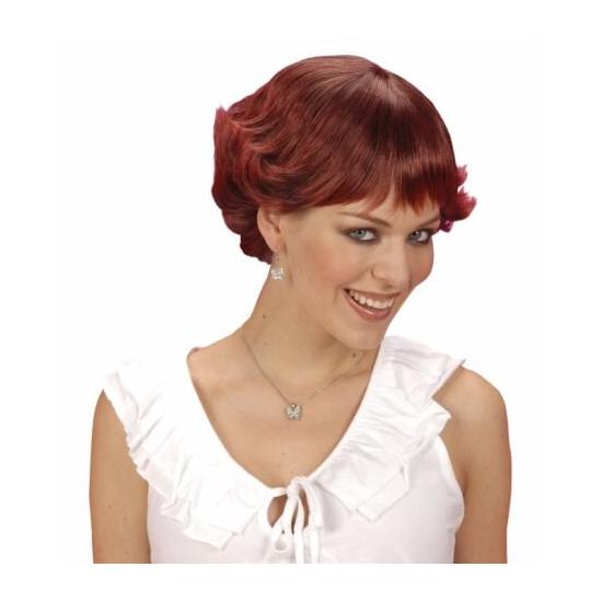 Peruca Anos 50 Curta Ruiva