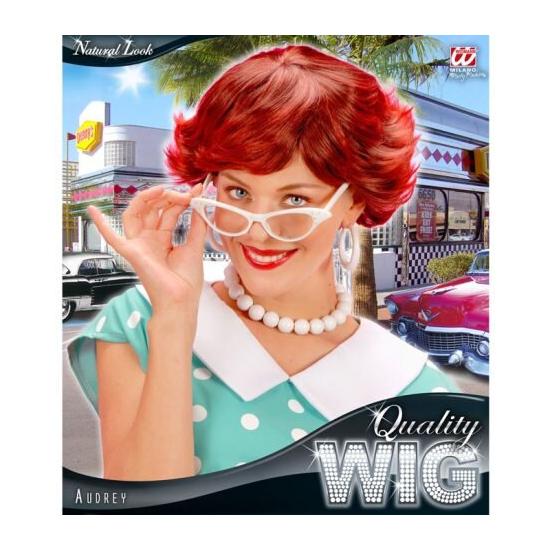 Peruca Anos 50 Curta Ruiva