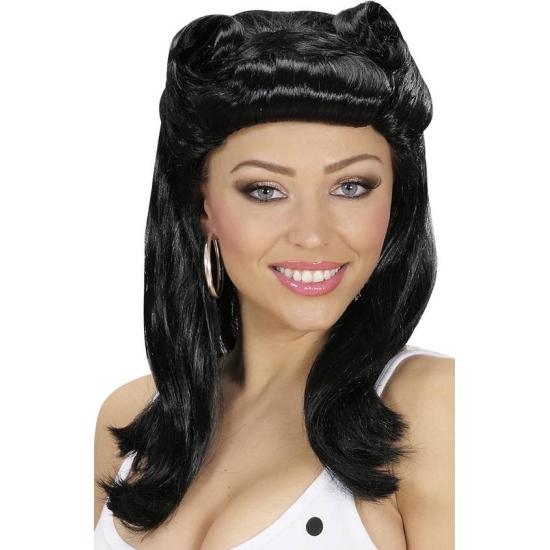 Peruca Pin Up anos 50 na cor Morena.