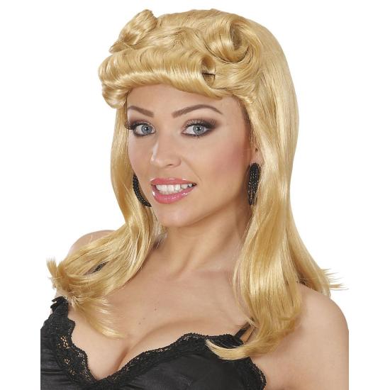 Peruca Pin Up Girl anos 50 na cor Loira.