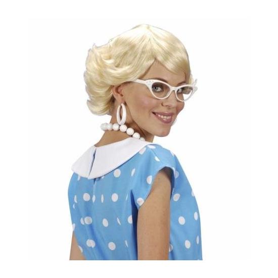 Peruca Anos 50 Curta Loira