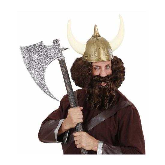 Peruca e barba com cachos