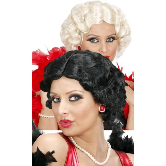 Peruca de cabaré dos anos 1920, 2 cores
