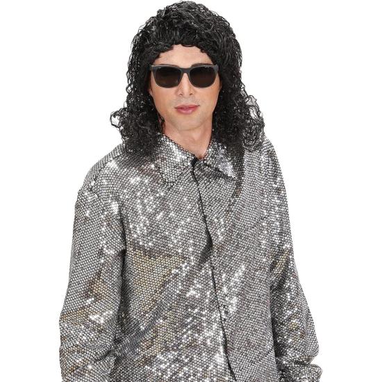 Peruca Rei do Pop na caixa