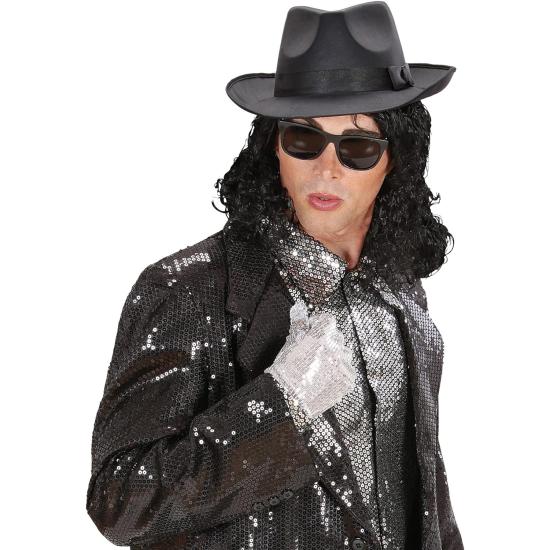 Peruca Rei do Pop na caixa