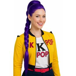 💜 Peruca Rumi K-Pop Warrior com Trança Mística