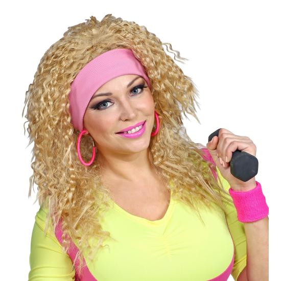 Peruca Anos 80 com Tiara Loira