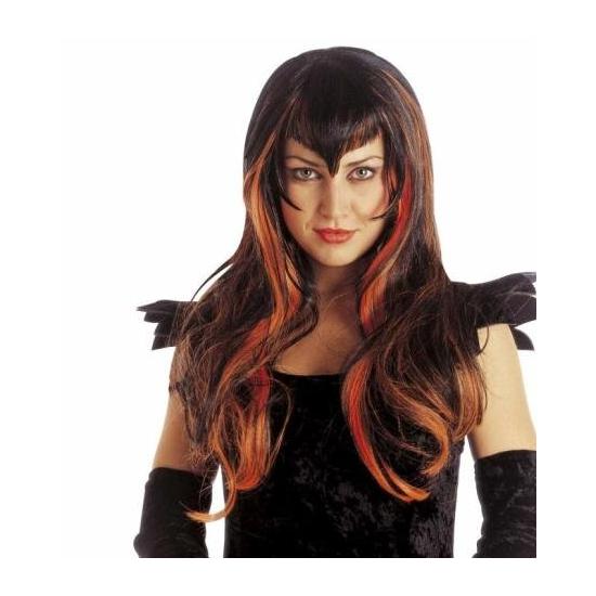 Peruca de fantasia de Vampira Fashion.