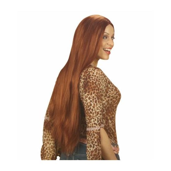 Peruca de cobre extra longa