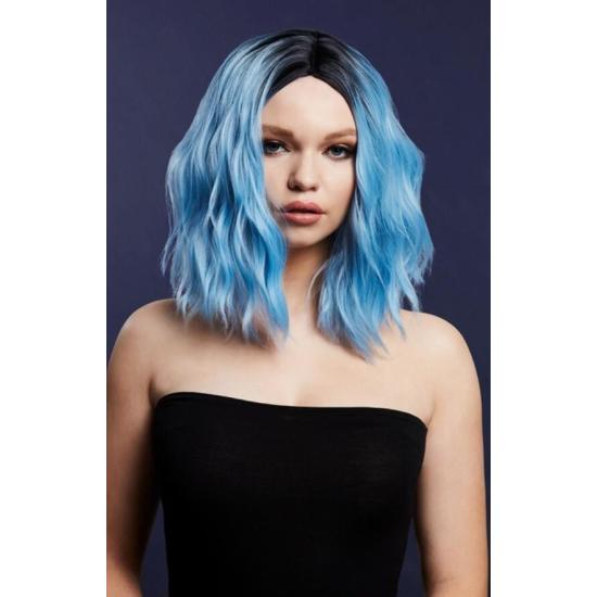 Peruca Fever Cara, mistura de dois tons, azul claro
