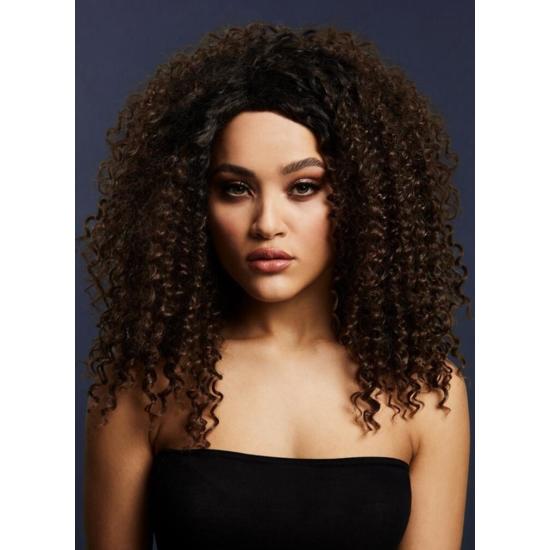 Peruca Fever Lizzo, Castanho Escuro