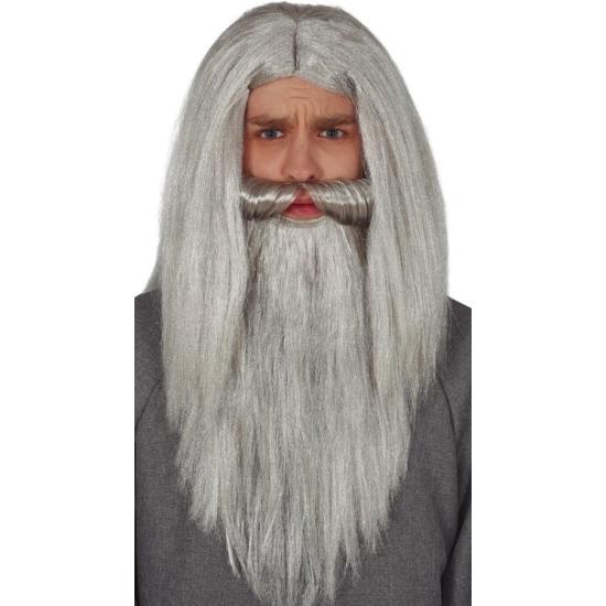 Peruca Gandalf, o Cinzento para adulto