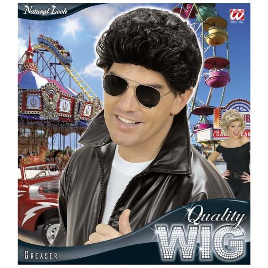 Peruca preta de graxa Bad Boy