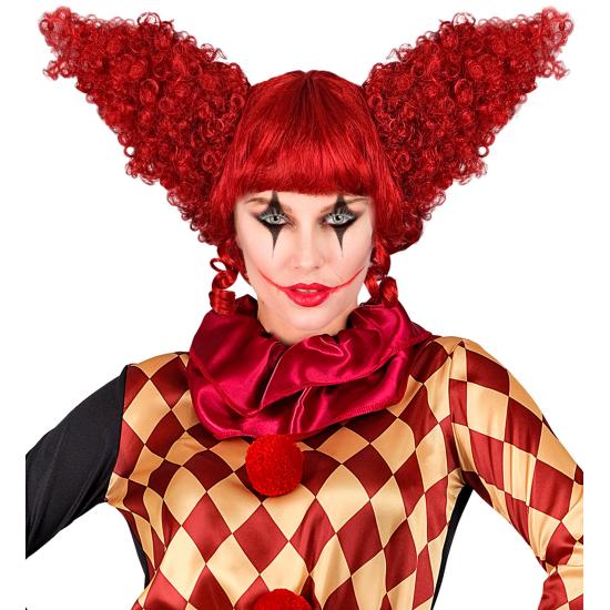 Peruca de palhaço assassino, vermelha, vintage, acessório de palhaço de terror, fantasia de Halloween