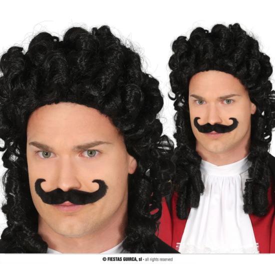 Peluca larga y rizada de capitán pirata
