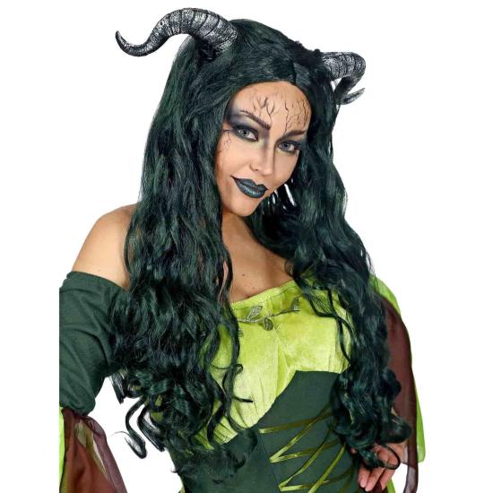 Peruca Malévola com Chifres