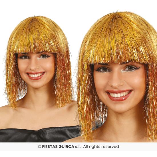 Peruca de comprimento médio em caixa