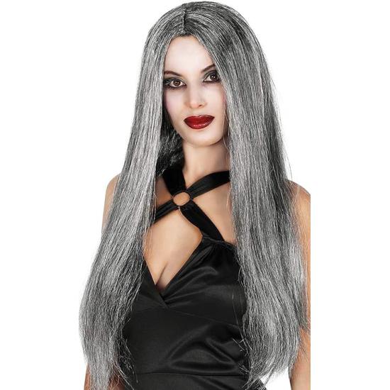 Peruca Long Gray Mane: Mude seu visual em segundos Peruca Long Gray Mane: Mude seu visual em segundos