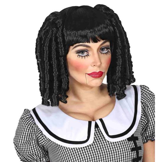 Peruca de boneca com tranças