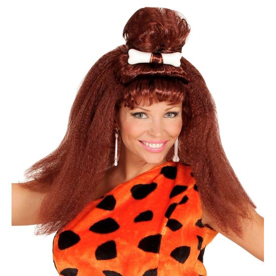 Peruca unissex de fantasia de homem das cavernas