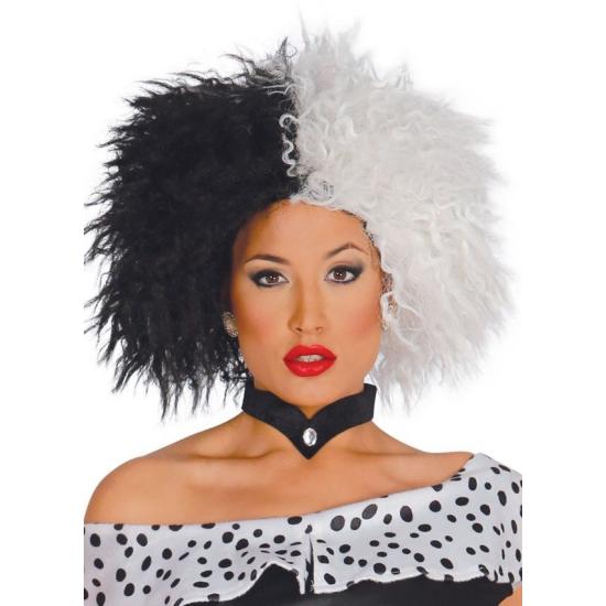 Peruca de fantasia Cruella de Vill 101 Dálmatas Peruca de fantasia Cruella de Vill 101 Dálmatas