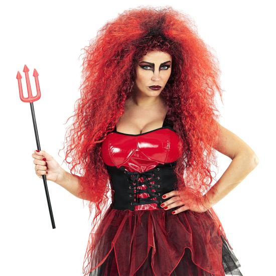 Peruca Red Giant Hairstyle: Volume extremo para um visual infernal Peruca Red Giant Hairstyle: Volume extremo para um visual infernal