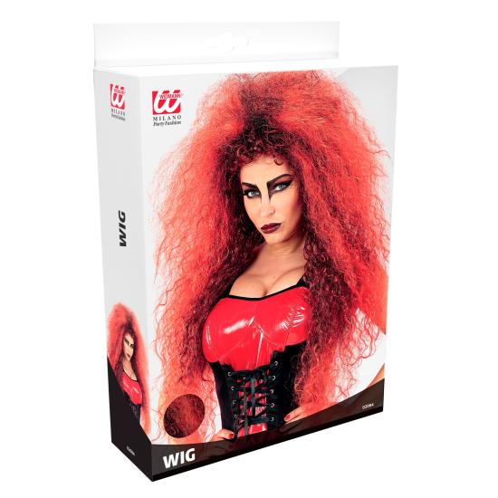 Peruca Red Giant Hairstyle: Volume extremo para um visual infernal Peruca Red Giant Hairstyle: Volume extremo para um visual infernal