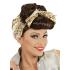 Peruca Pin Up Marrom com Foulard