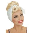 Peluca Pin Up Rubia con Foulard