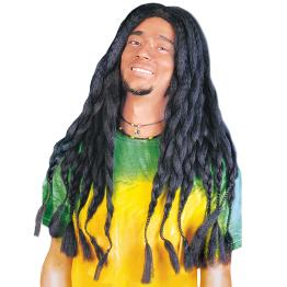 Peruca Dreadlocks Preta Unissex.