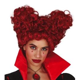 Peruca Rainha de Copas Vermelha