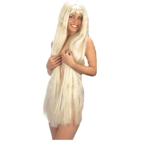 Peruca Loira Extra Longa 100 cms