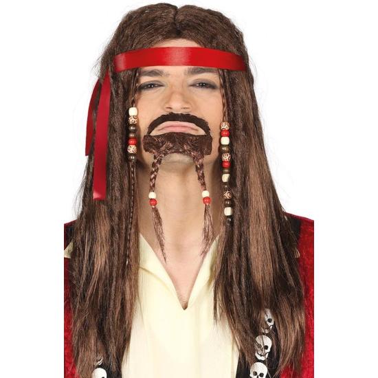 Peluca y Perilla Pirata Jack.