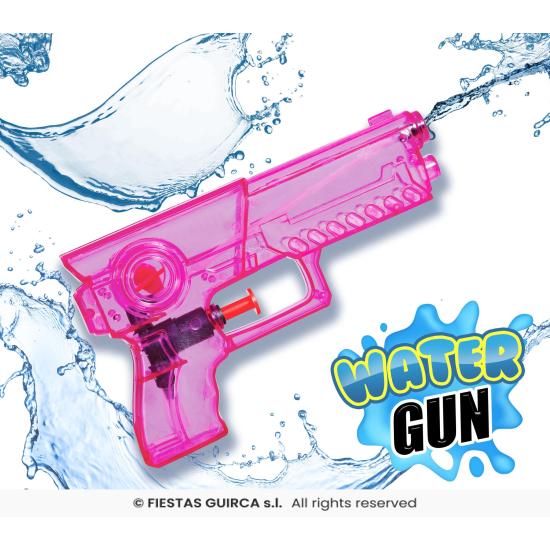 Pistola de Água Transparente (17 cm) - Brinquedo para Festas de Verão e Formatura