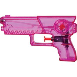 Pistola de Água Transparente (17 cm) - Brinquedo para Festas de Verão e Formatura