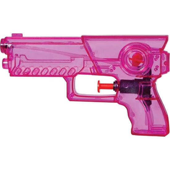 Pistola de Água Transparente (17 cm) - Brinquedo para Festas de Verão e Formatura