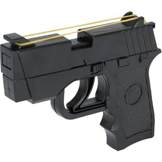 Pistola de elástico preto 17 cm