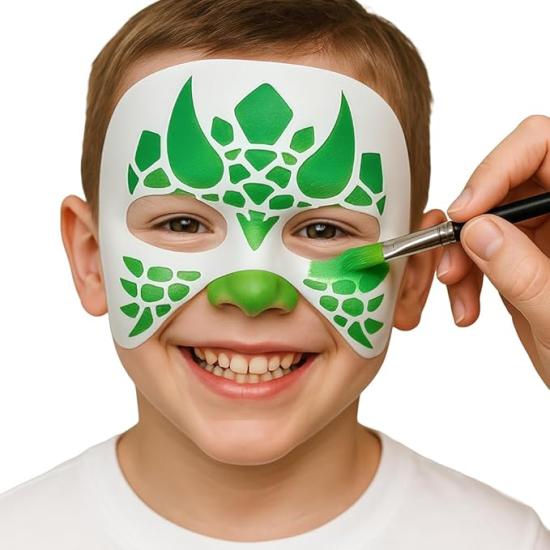 Conjunto de Estênceis para Maquiagem (5x13,5cm) – Ideal para Pintura Facial e Corporal