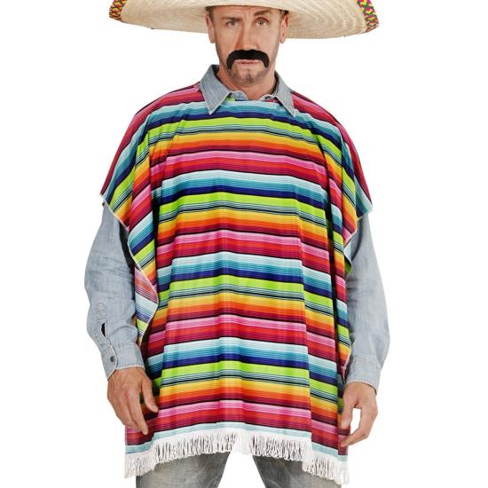 Poncho mexicano tamanho único