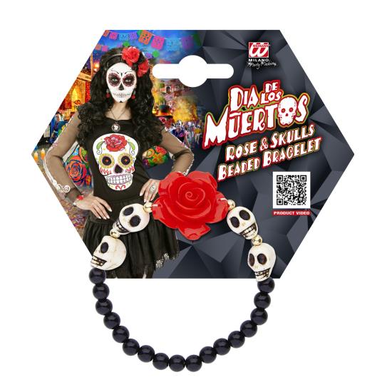 Pulseira Catrina Caveira Dia dos Mortos